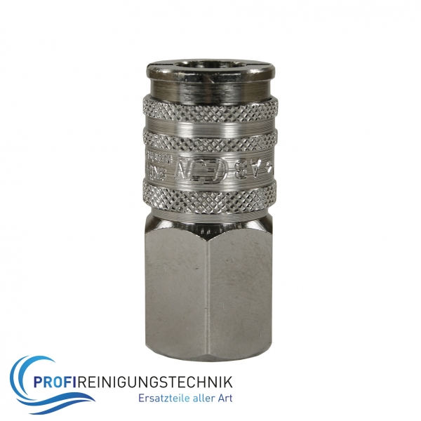 Hochdruckschnellkupplung CEJN 322 aus Messing verchromt / Stahl verchromt